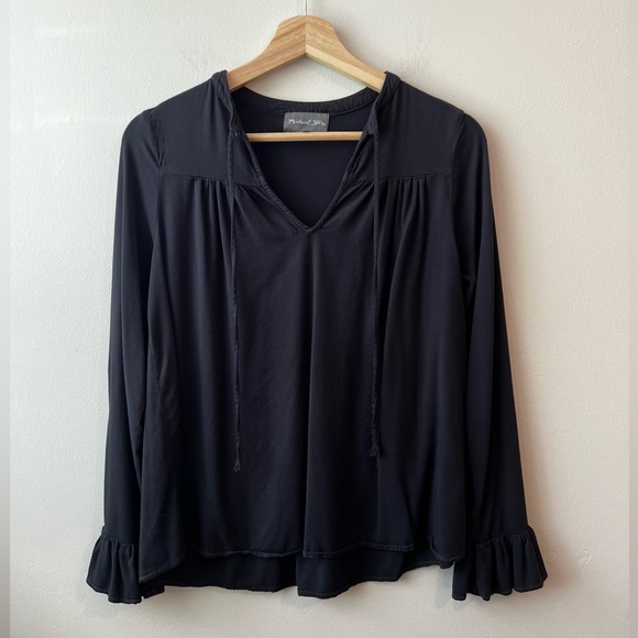 Michael Stars stretch peasant ruffle top size XSmall - Picture 10 of 10